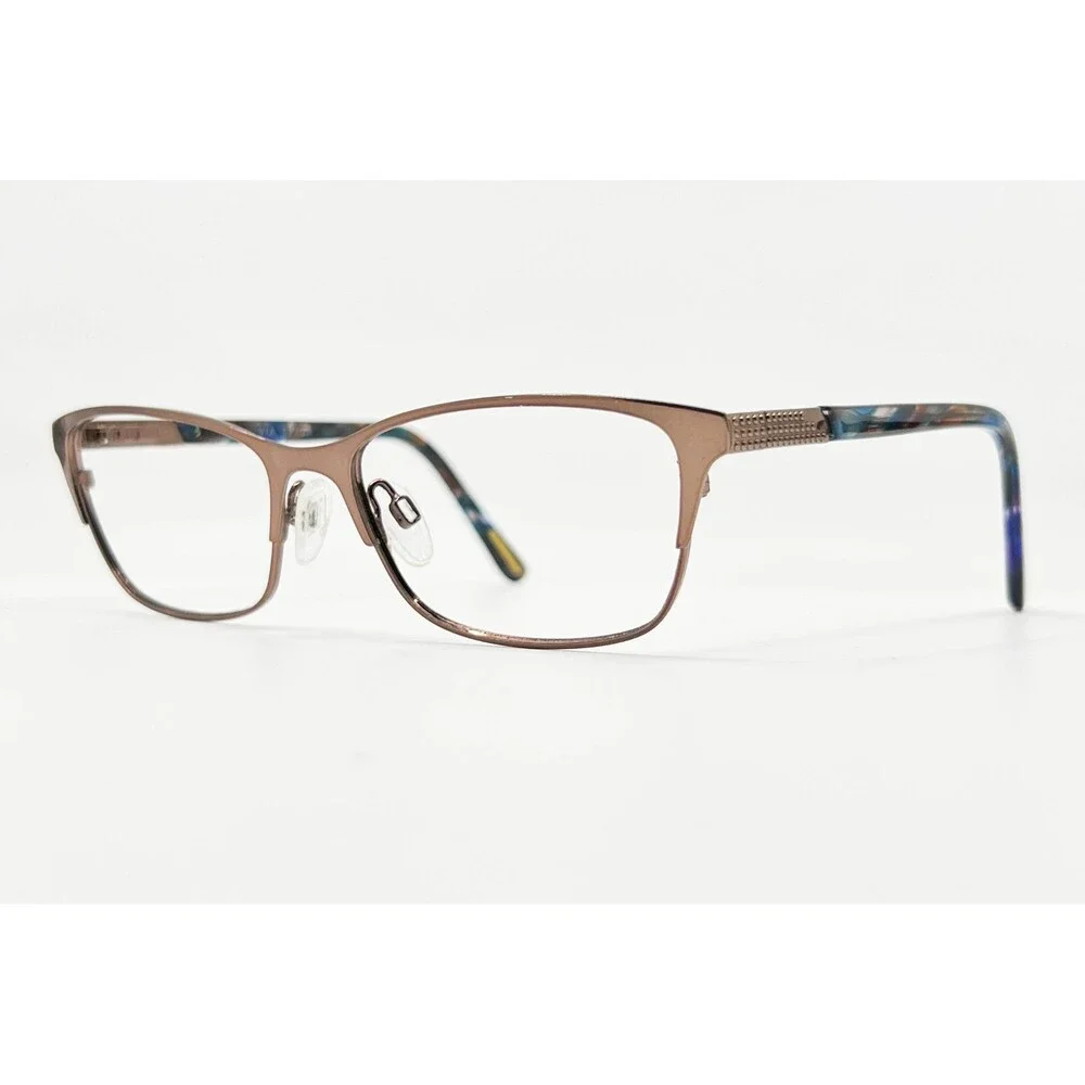 Via Spiga Eyeglass Frames Womens Brown Tazia 560 Cat Eye Metal 53-16-135